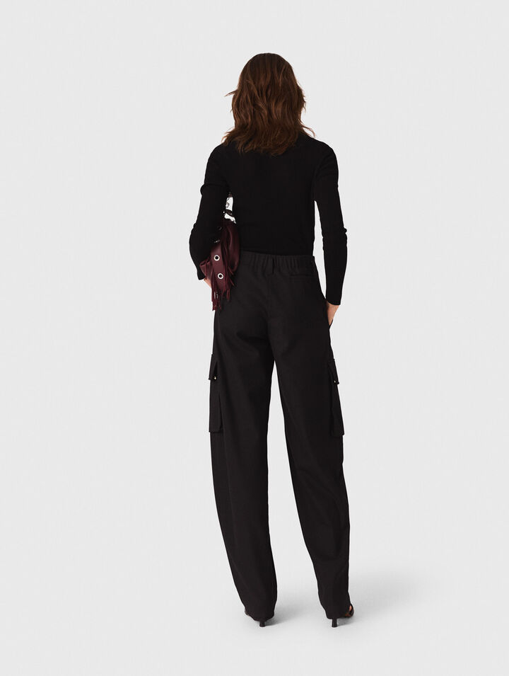 Second-skin roll-neck jumper