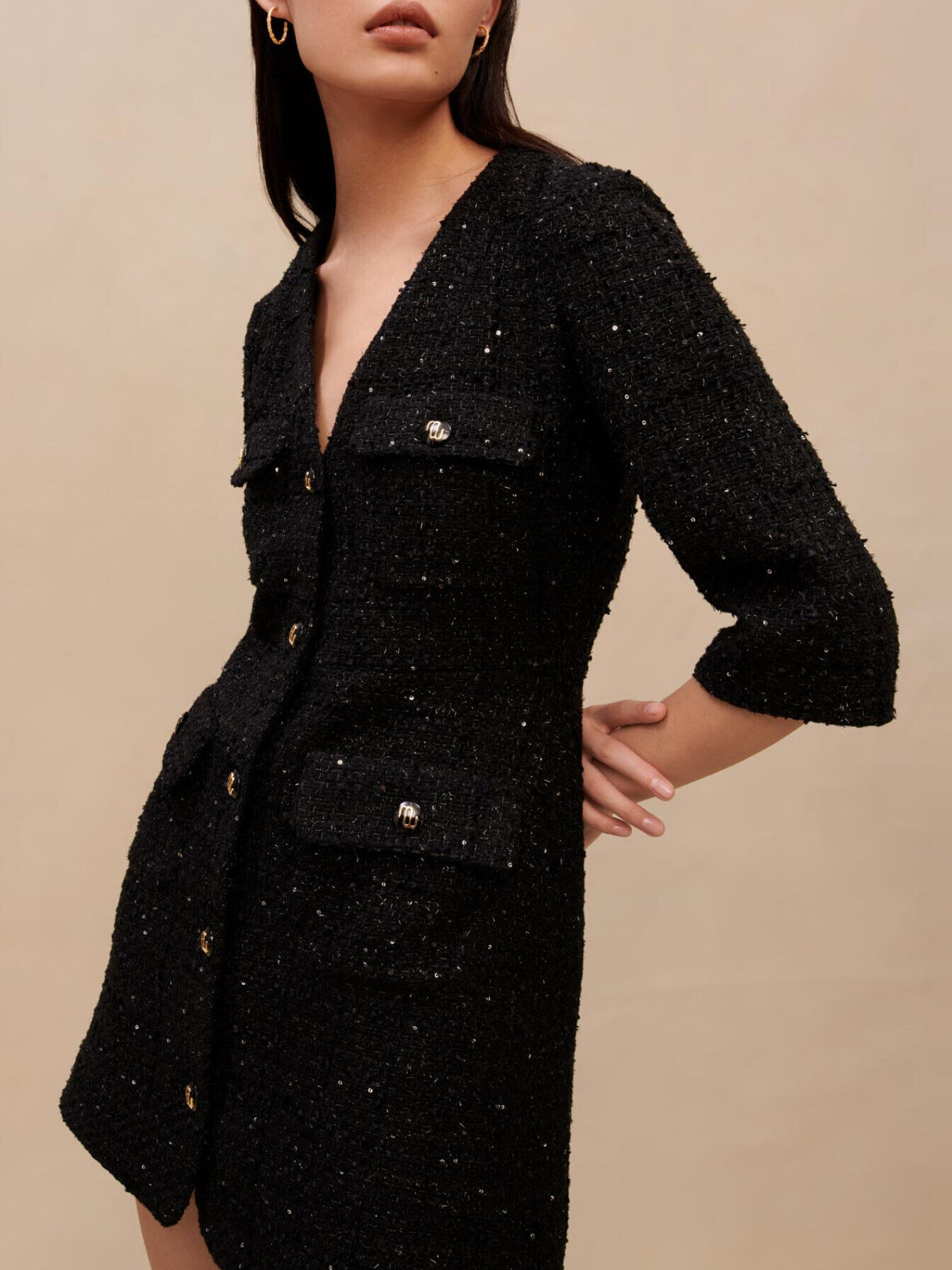 Maje metallic dress shop