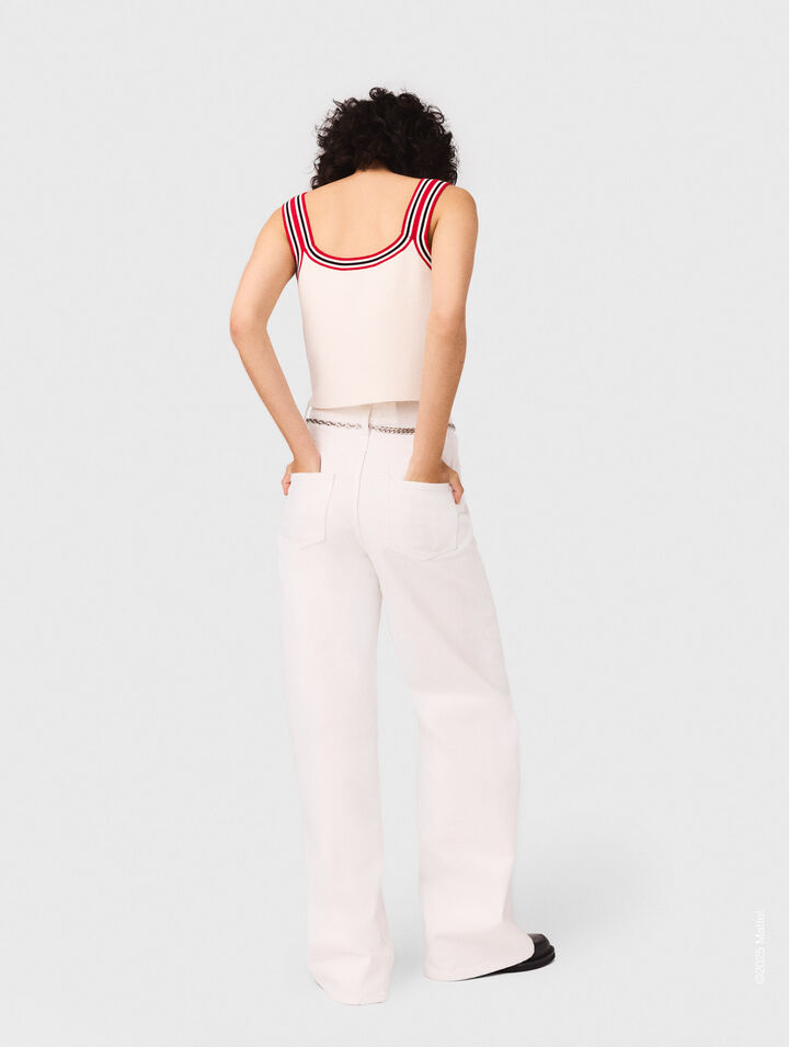 Knit crop top
