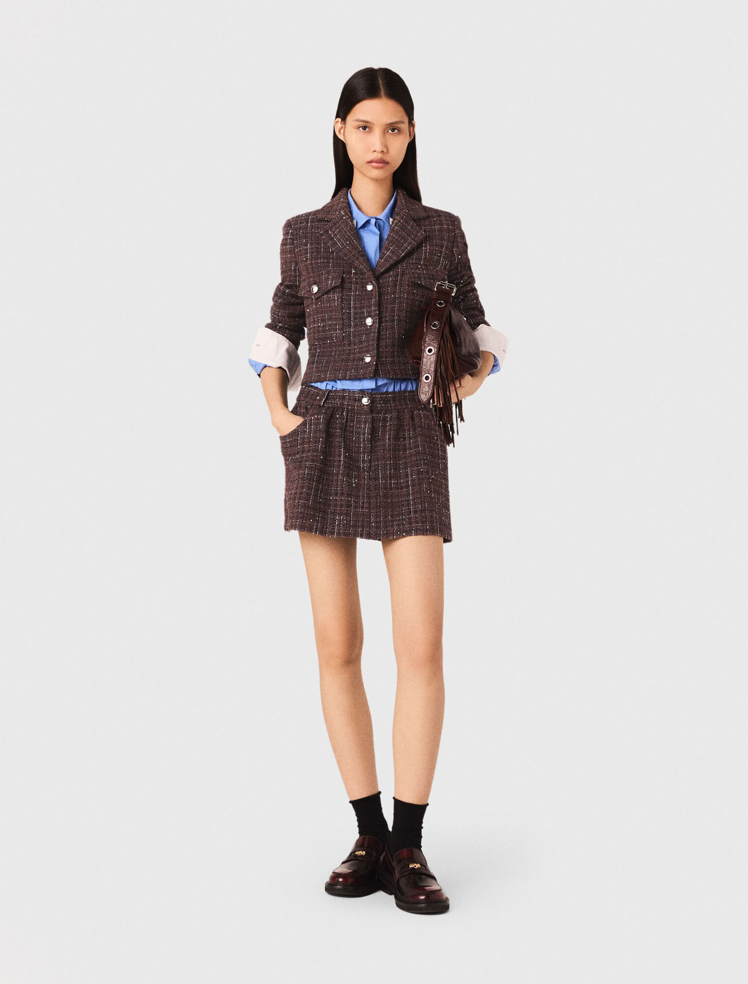 Short tweed jacket