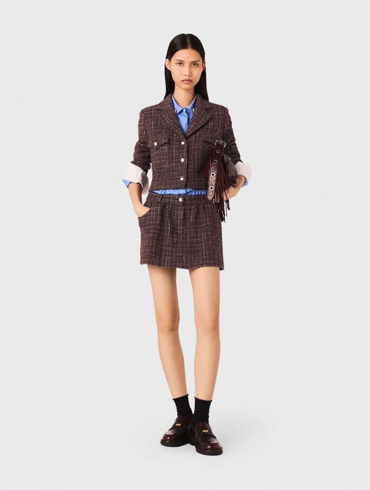 Short tweed jacket
