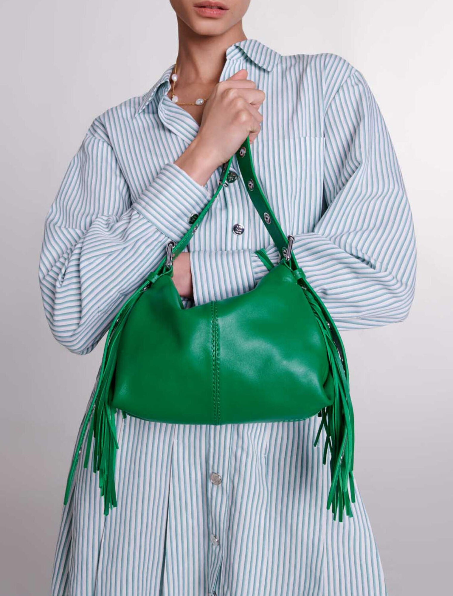 Striped shirt dress