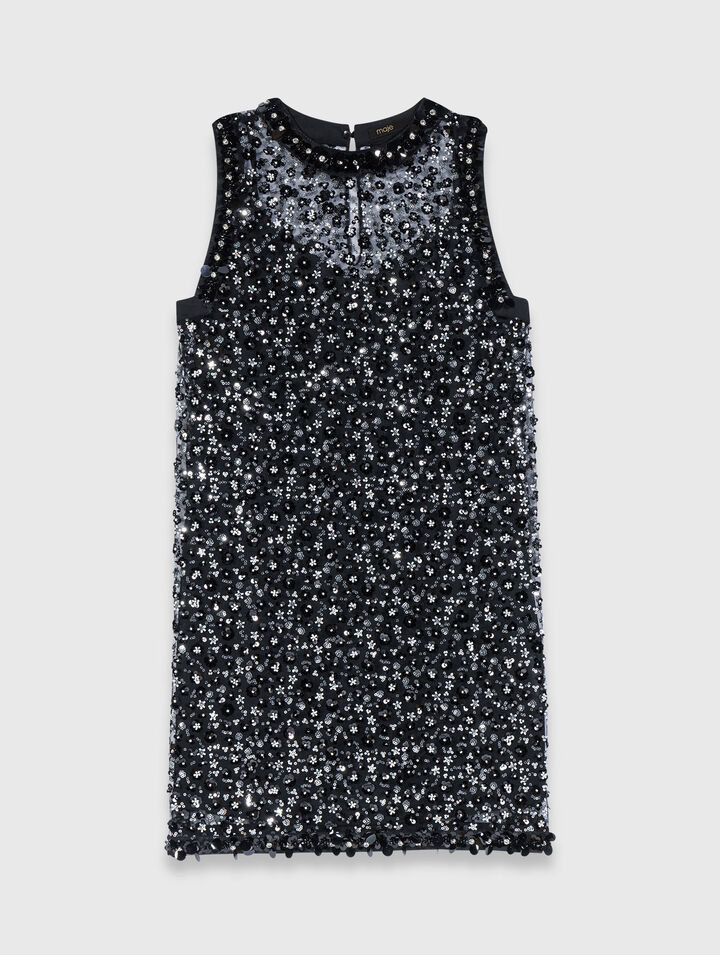 Rhinestone floral dress