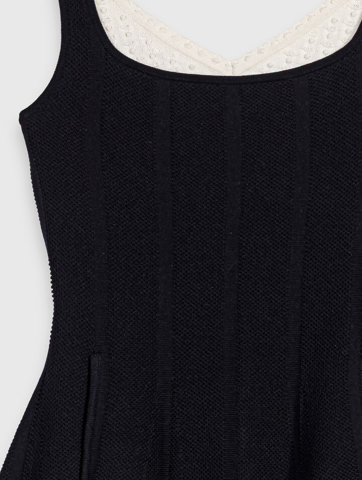 Short 2-in-1 effect dress