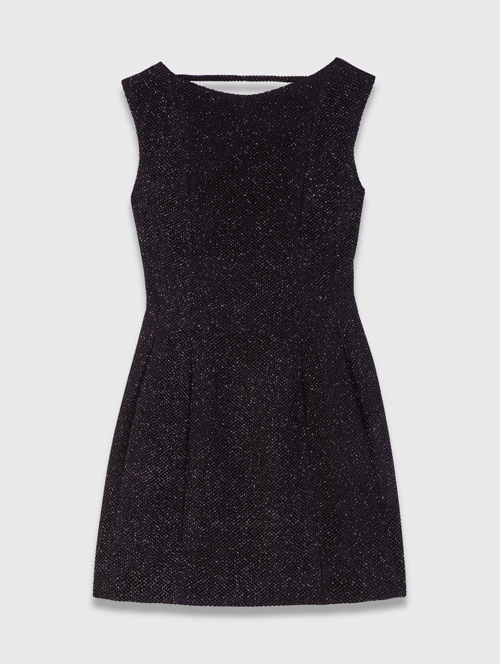 Rhinestone flared short dress