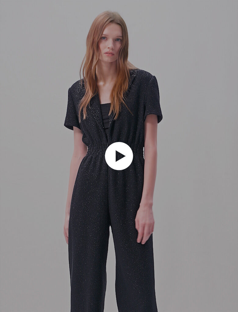 Maje tweed jumpsuit best sale