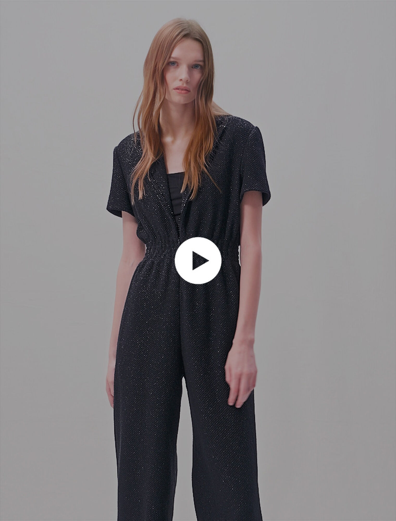 Tweed trouser suit