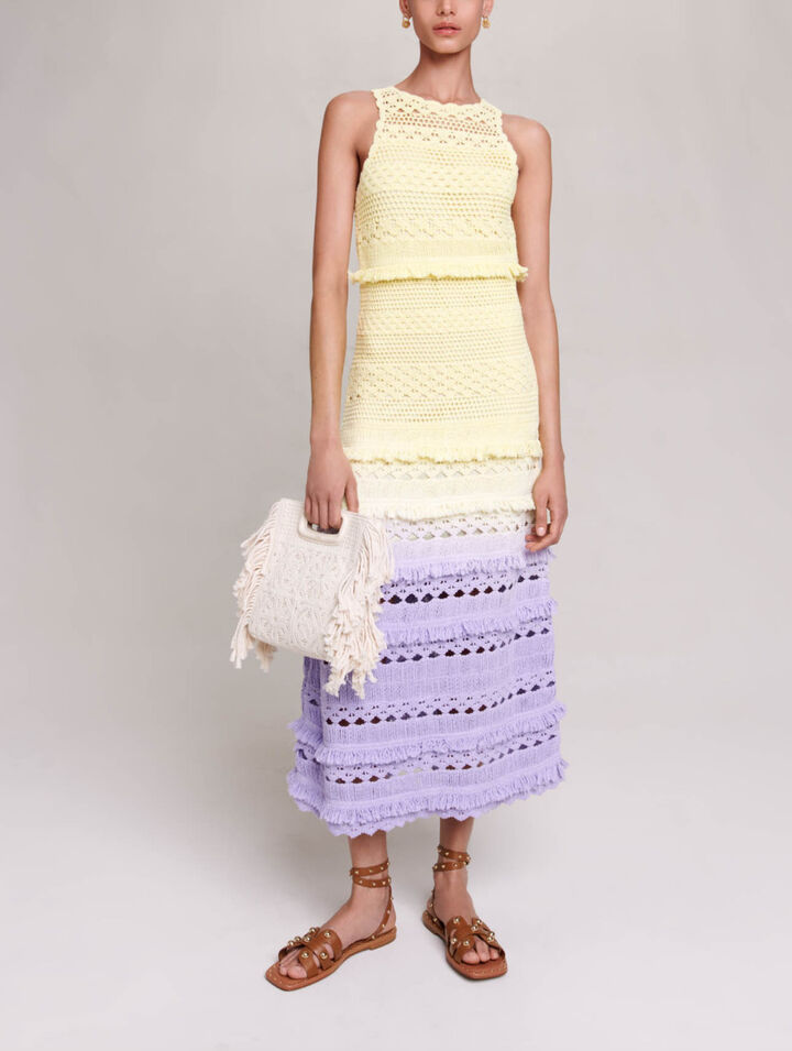 Crochet maxi dress