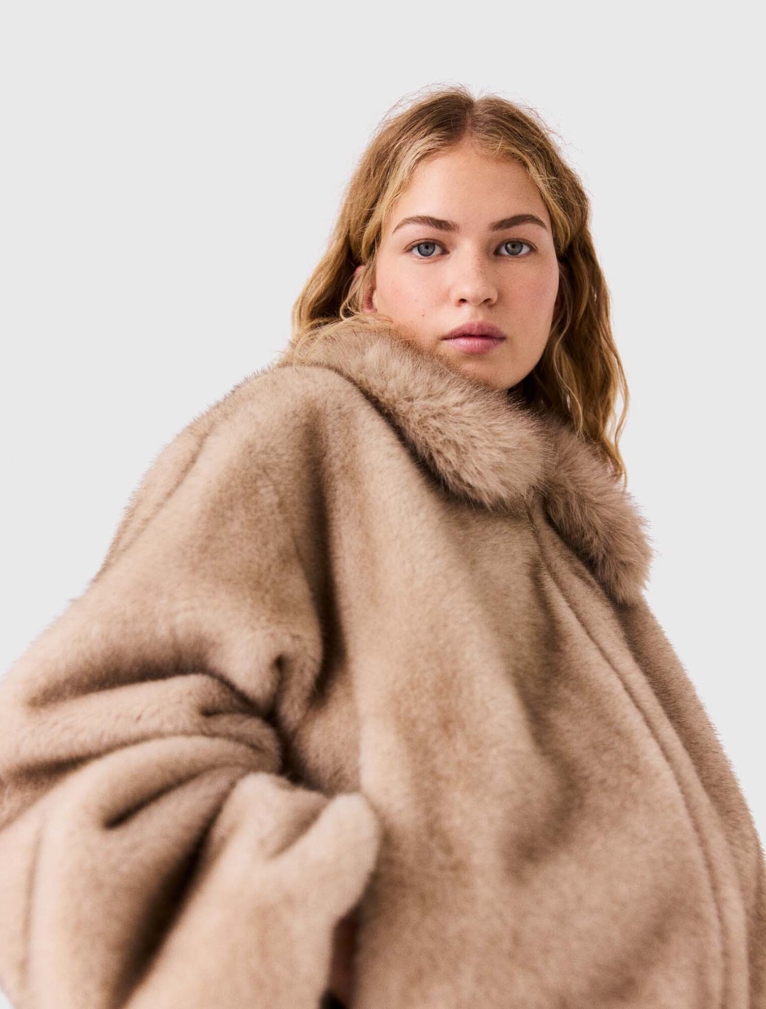 Faux fur jacket