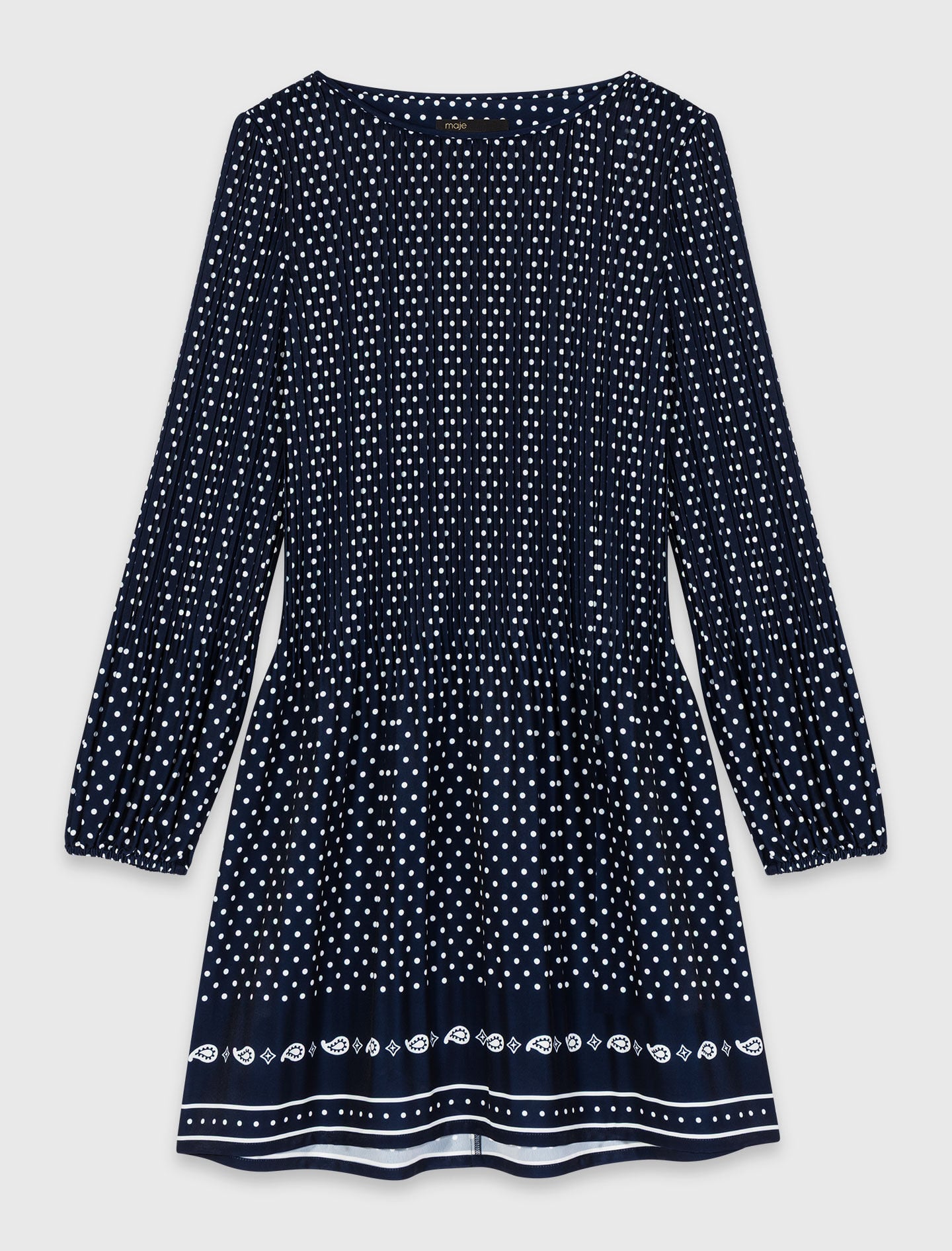 Patterned pleated dress 6