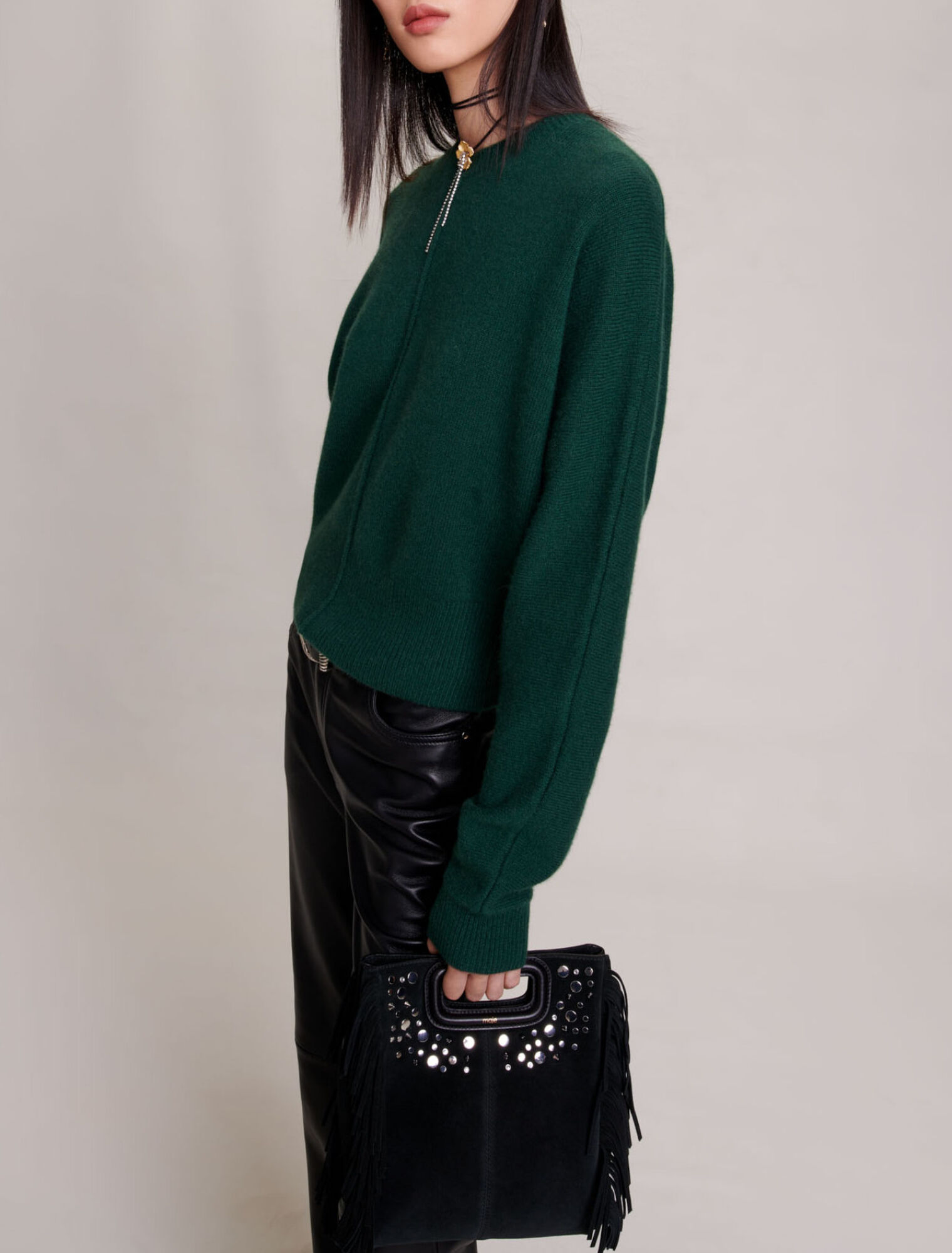 Reversible cashmere jumper