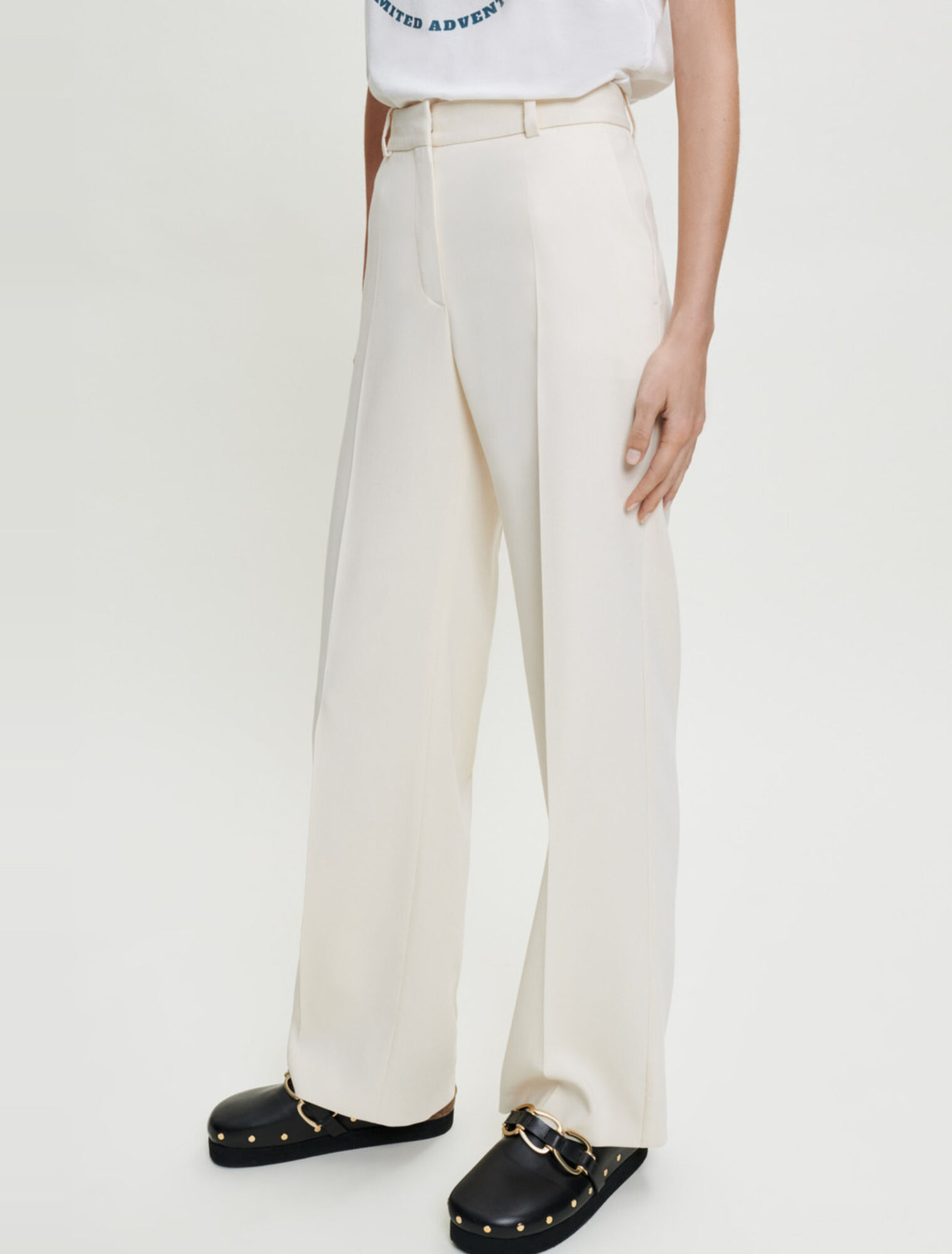 Wide-leg suit trousers 