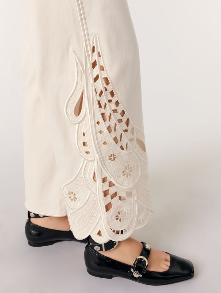 Embroidered trousers