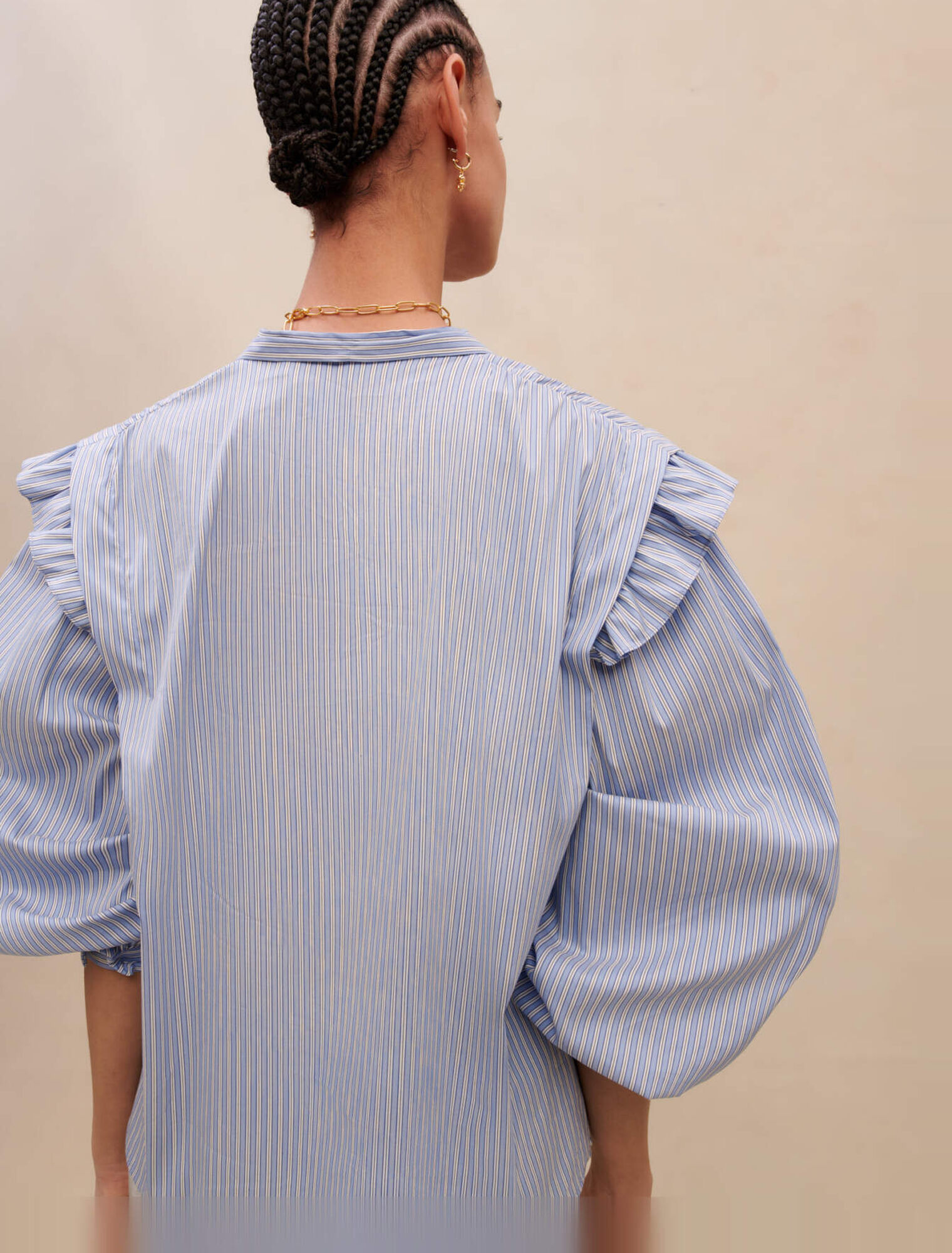 Striped blue blouse