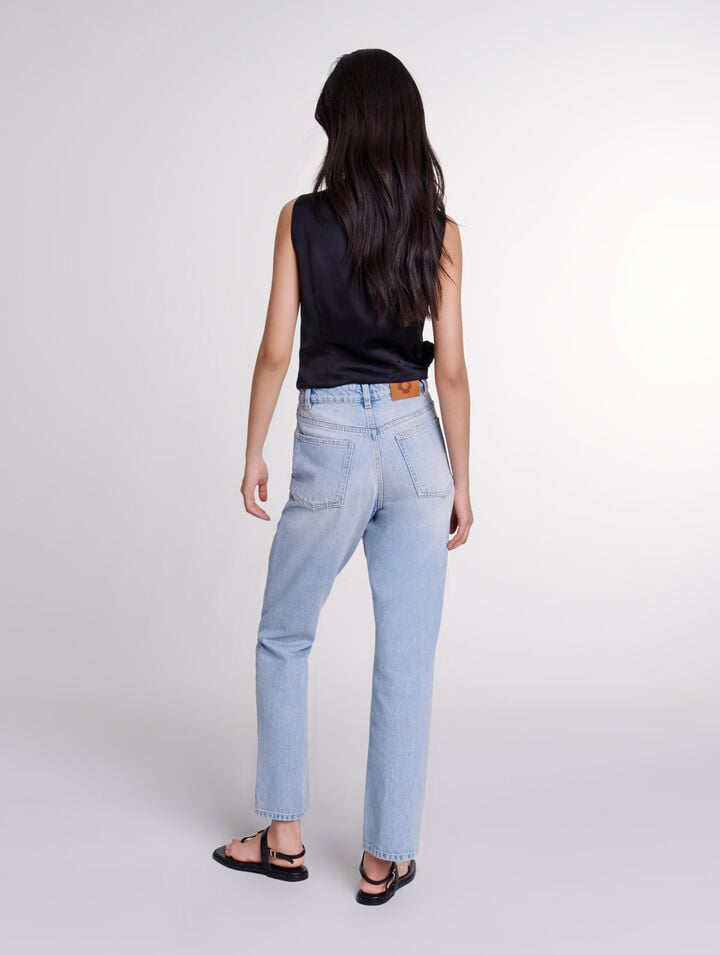 Satin-effect draped top