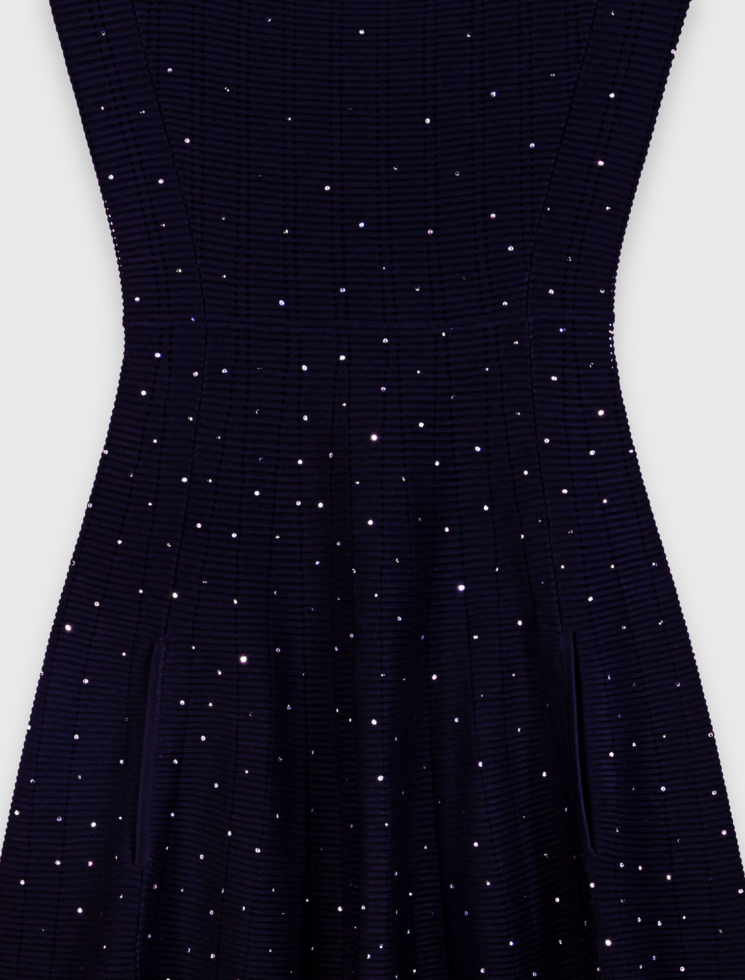 Rhinestone knit maxi dress