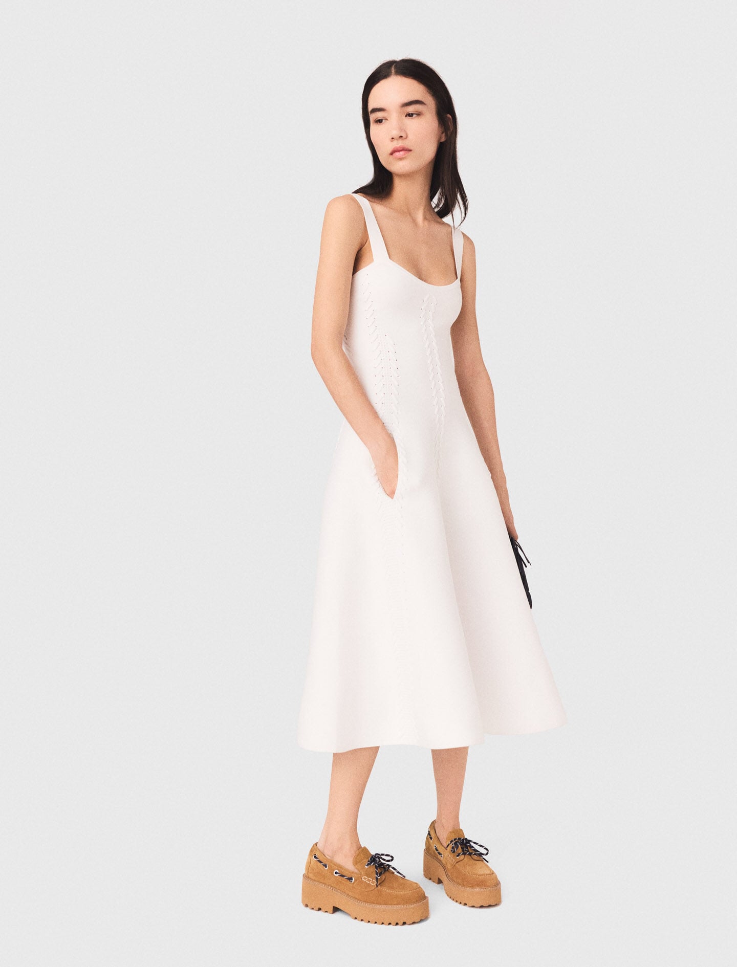 Long knit skater dress 3