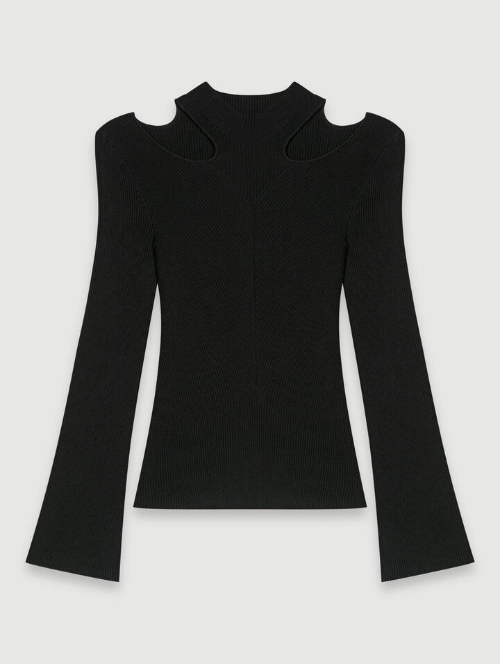 Cutaway knit jumper
