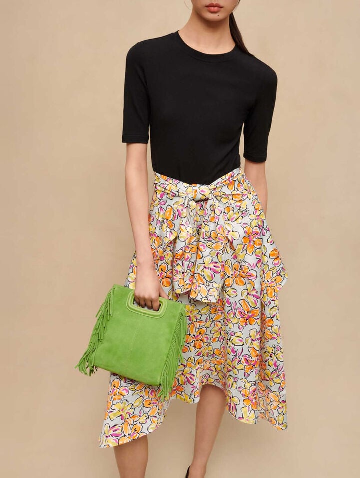 Floral print tie dress