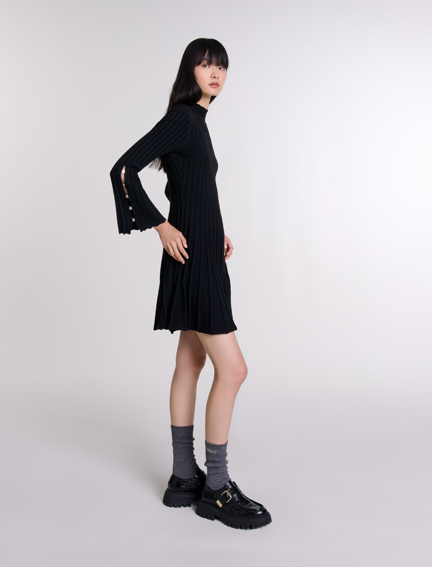 Short knit dress Short dresses Maje