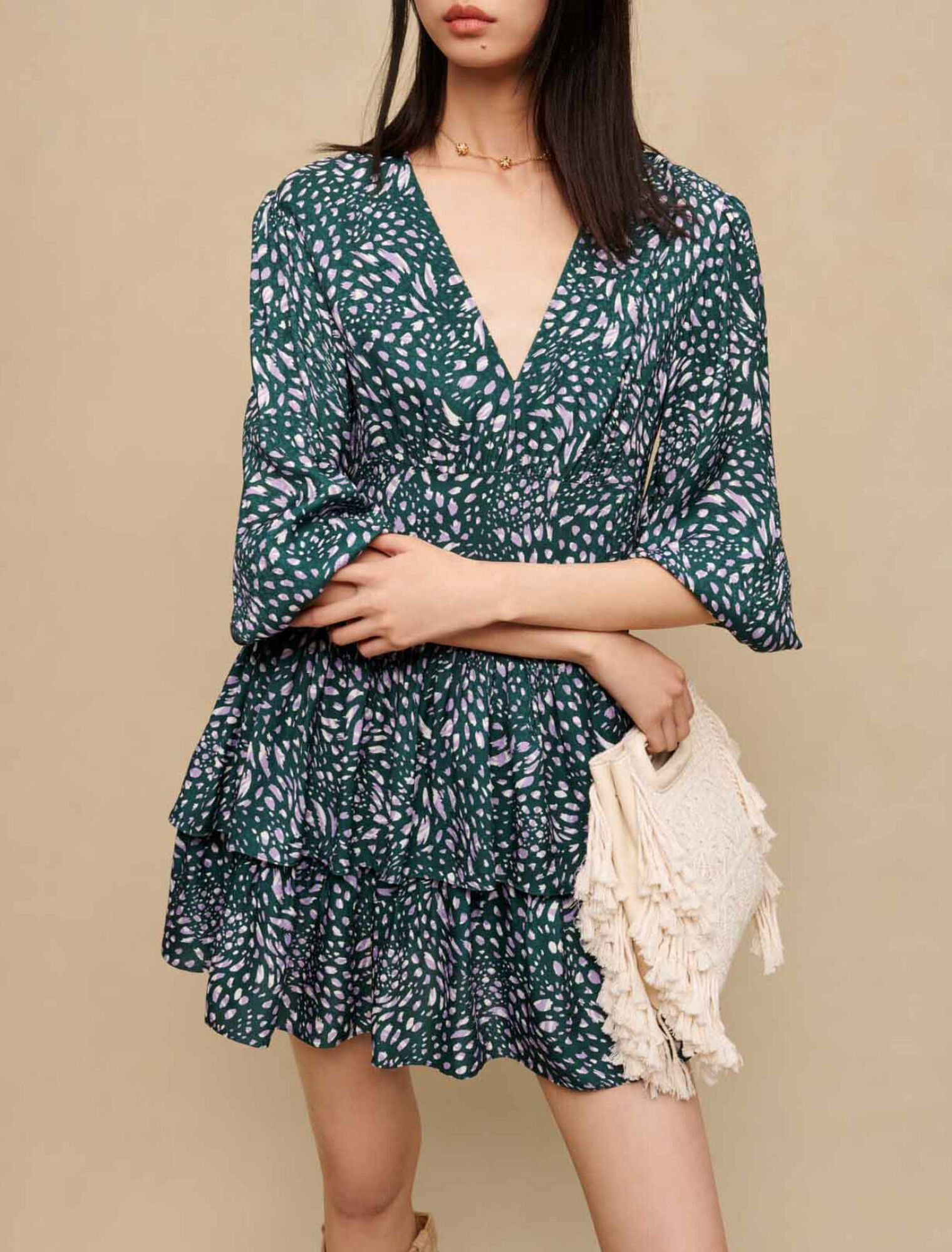 Printed short dress