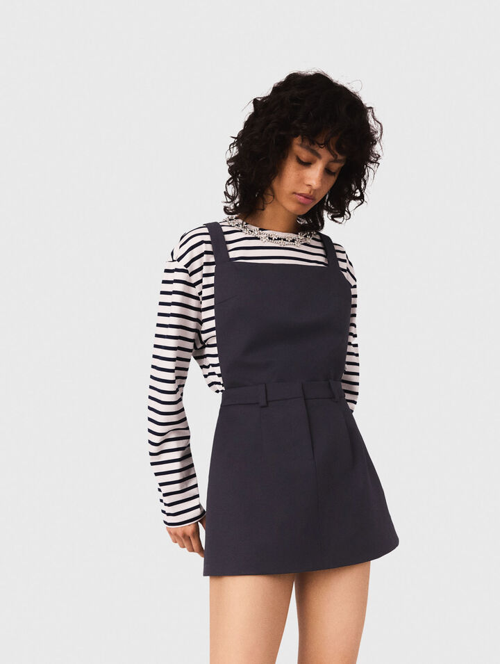 Pinafore strap dress