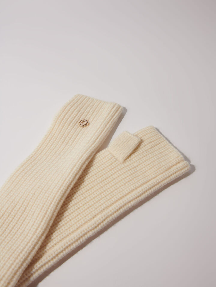 Wool and cashmere mittens