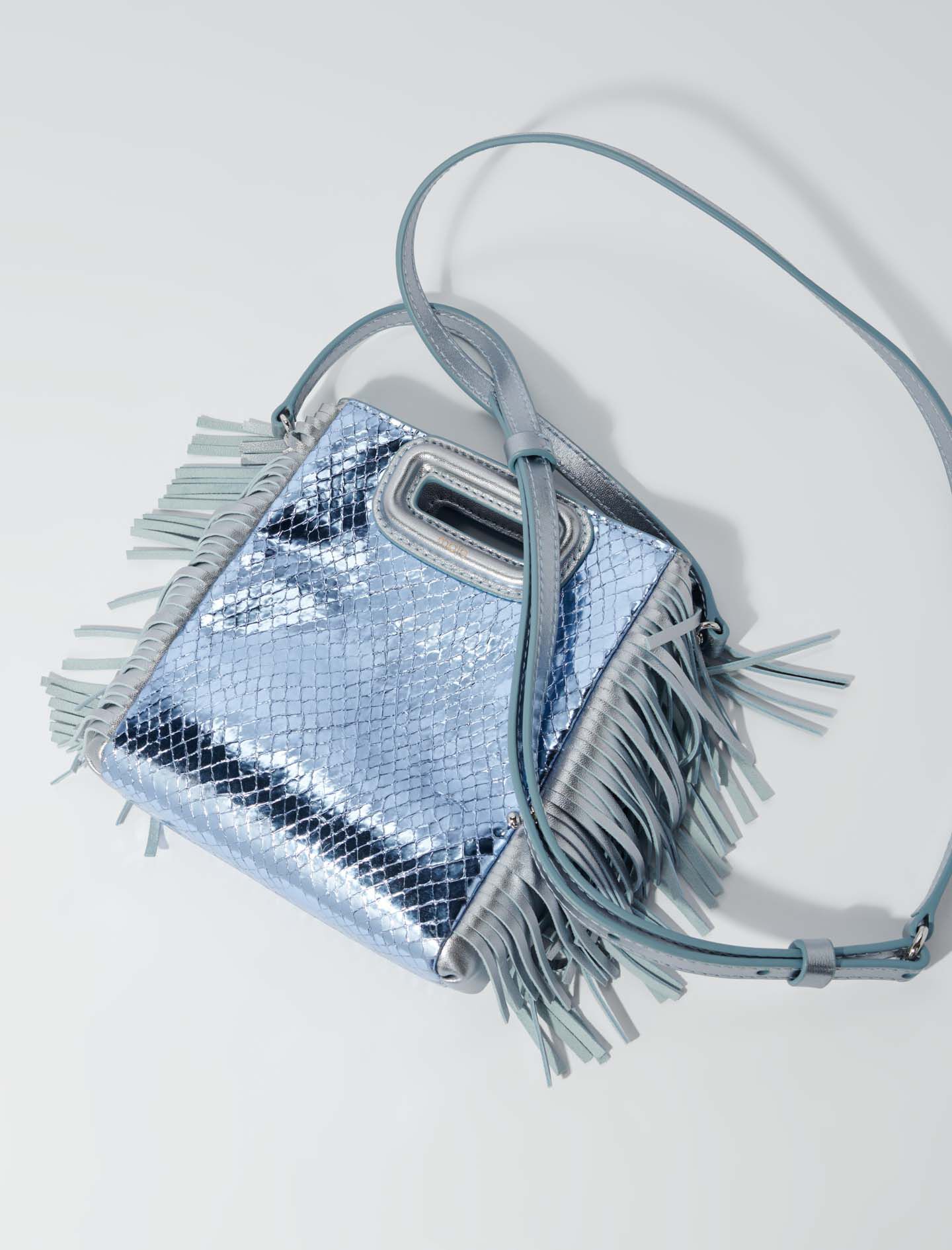 Metallic mock croc mini M bag Metallic mock croc mini M bag