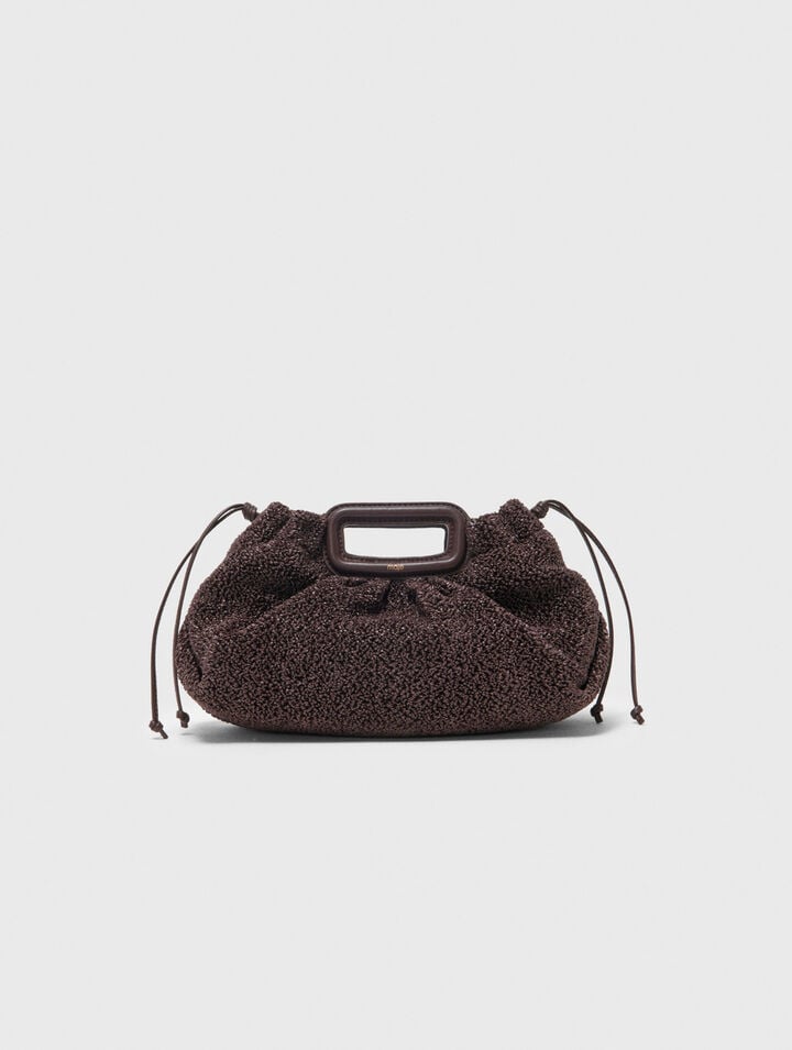 Mipli boucl&eacute; effect clutch bag