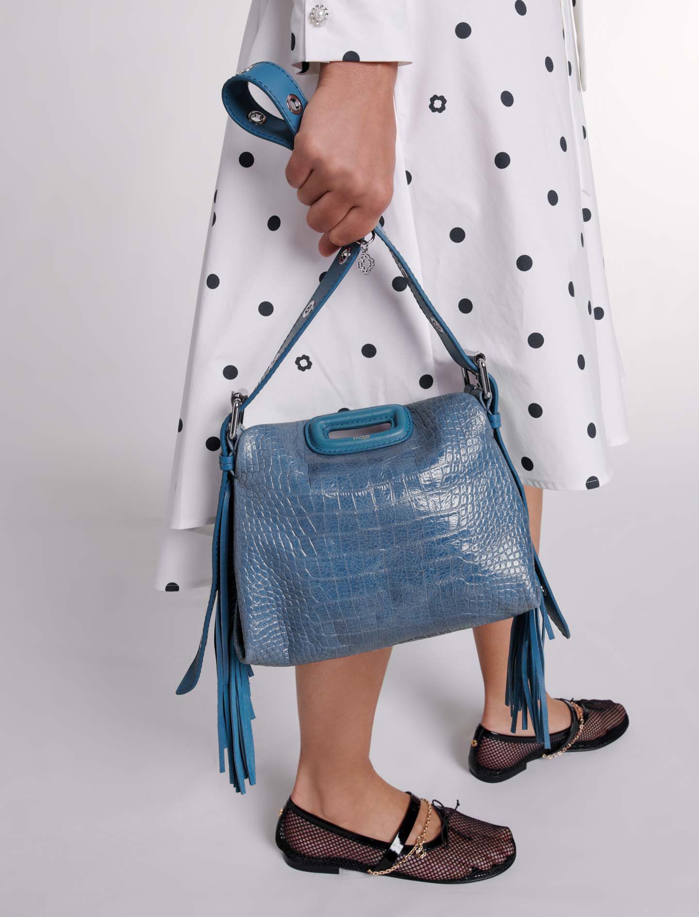 Mock croc Miss M mini bag - Offline_Bags | Maje
