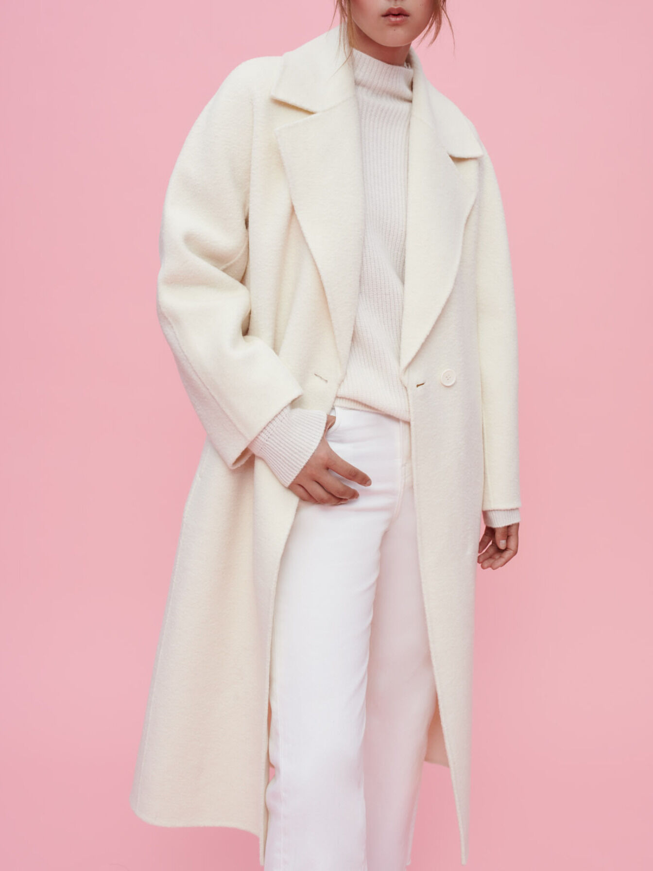 Textured double faced coat