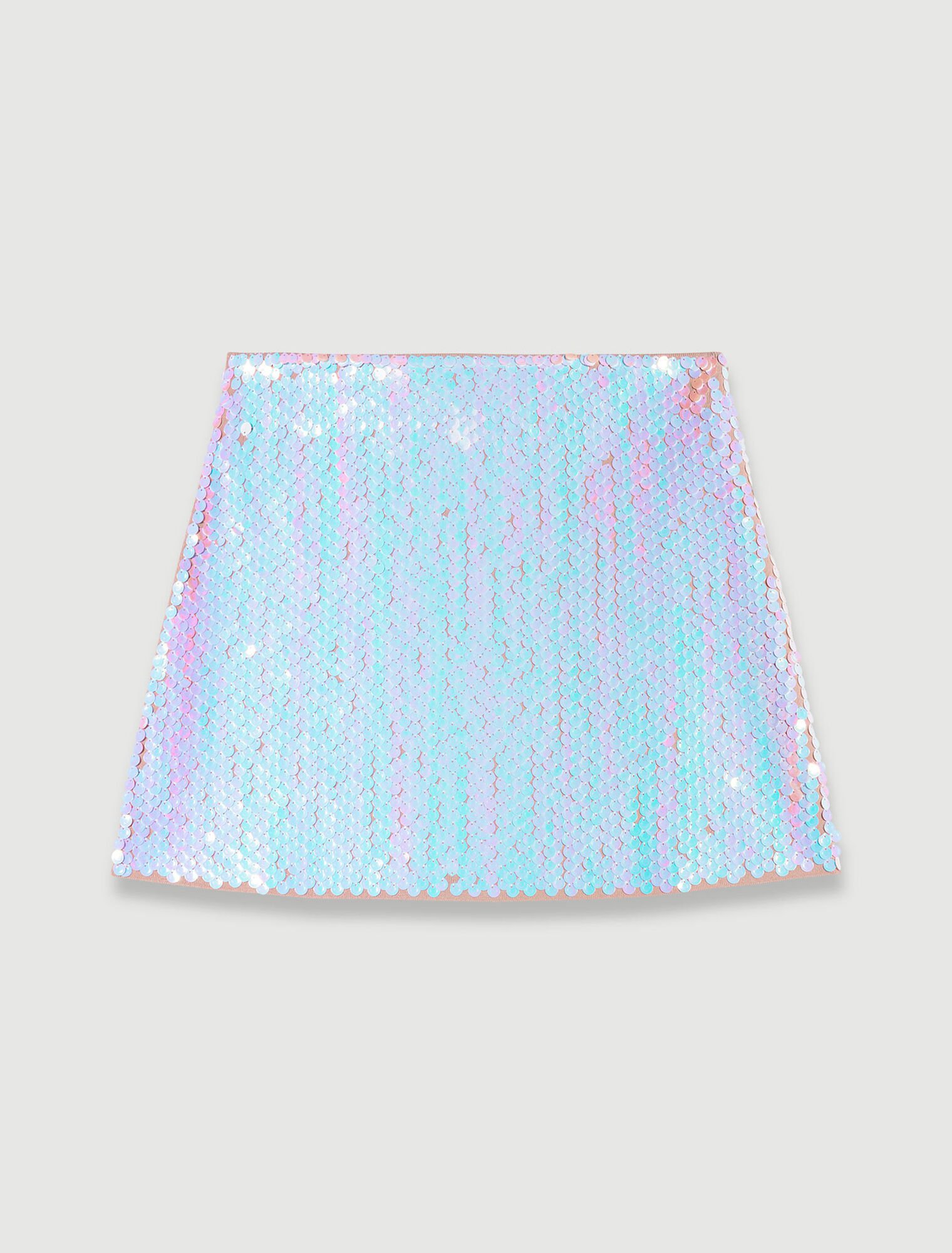 Sequin knit skirt