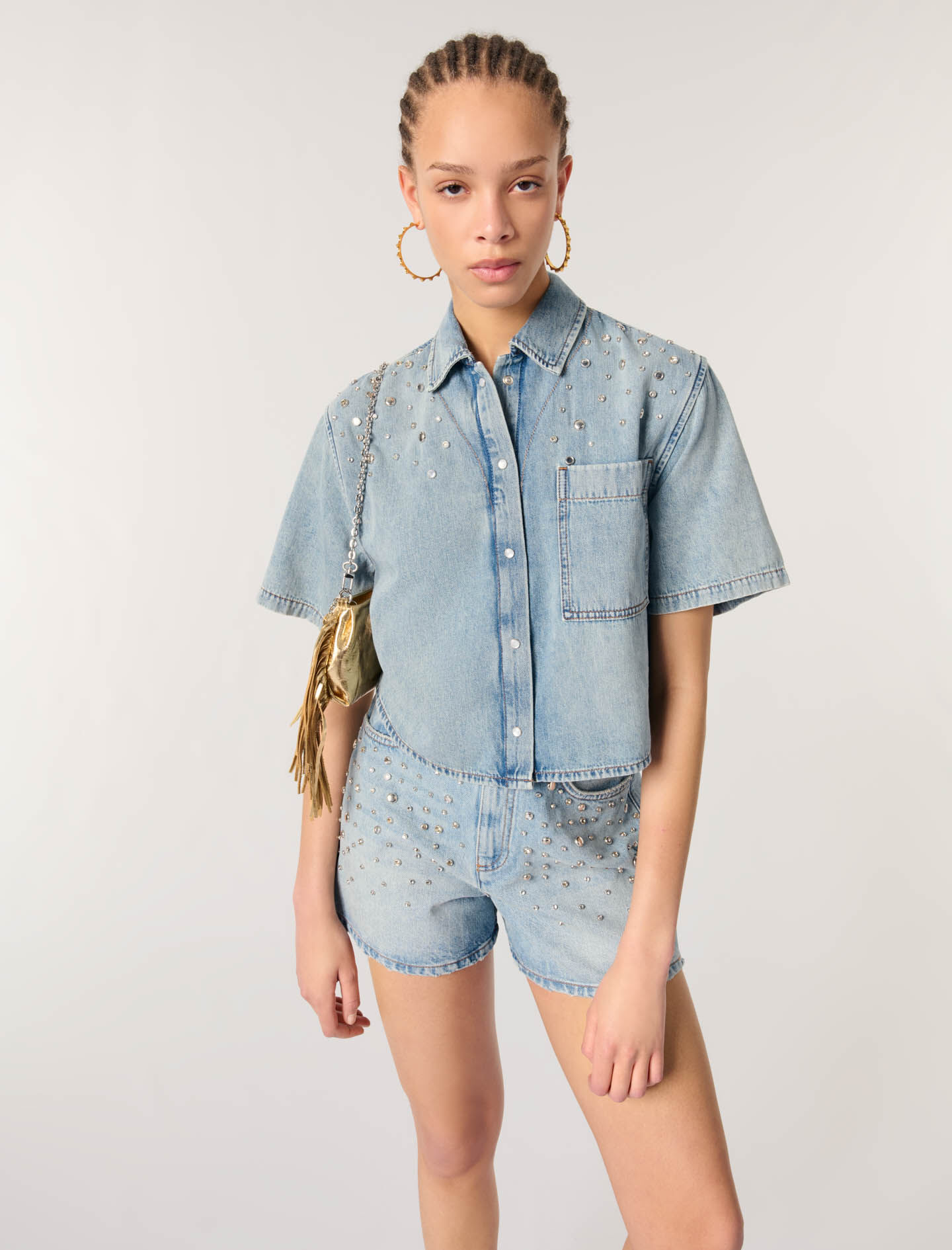 関税なし 送料無料 Embroidered Denim Shirt 08574542400-e1.jpg?ts=