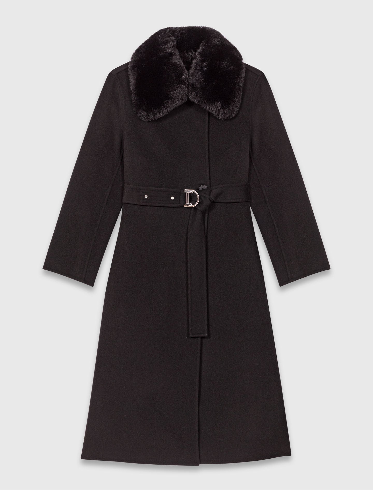 Double-faced coat with removable collar 7
