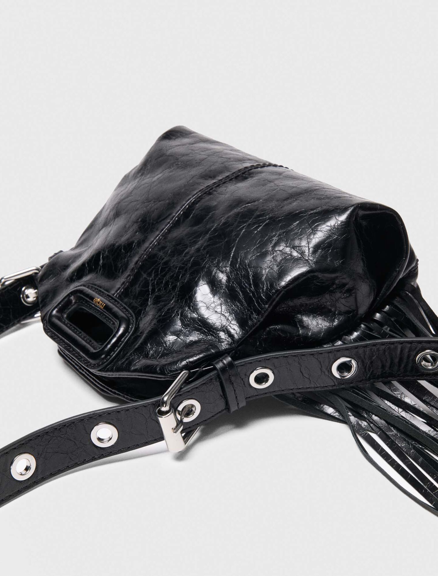 Crackled leather Miss M Mini bag