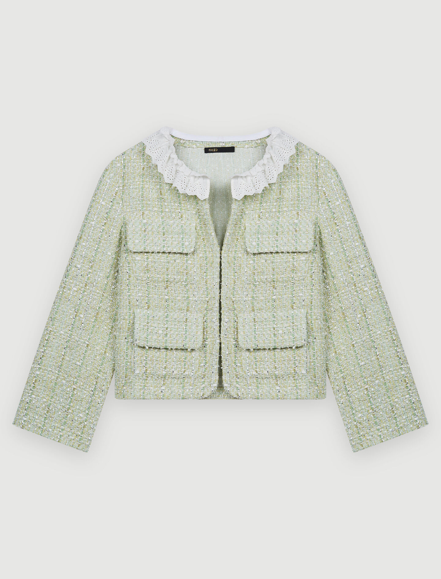 MYNE マイネ 【完売品】TWEED BLOUSON GREEN なぐもふうか myne マイネ なぐもふうか ツイードブルゾン ジャケット - メルカリ