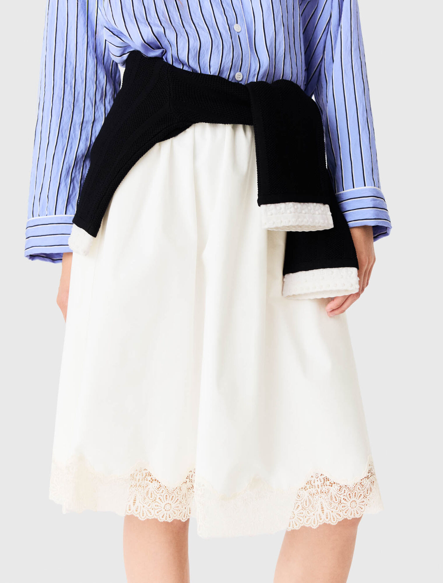 Tailored shorts with lurex