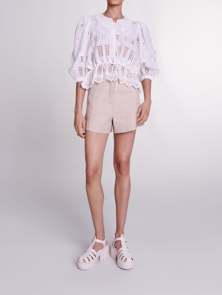 Linen shorts