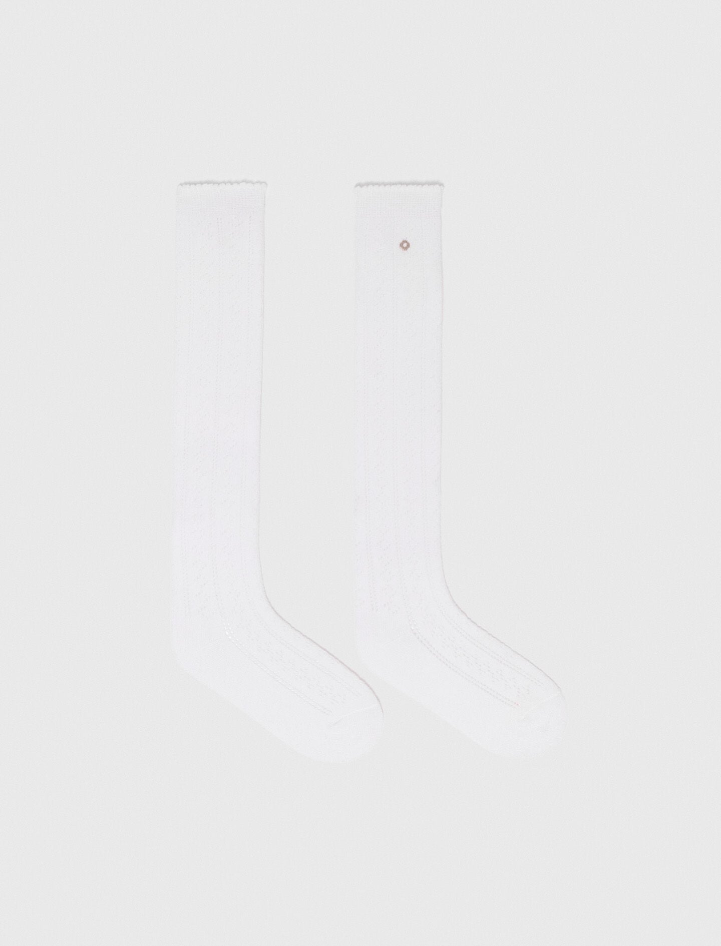 Knee-high pointelle socks 8