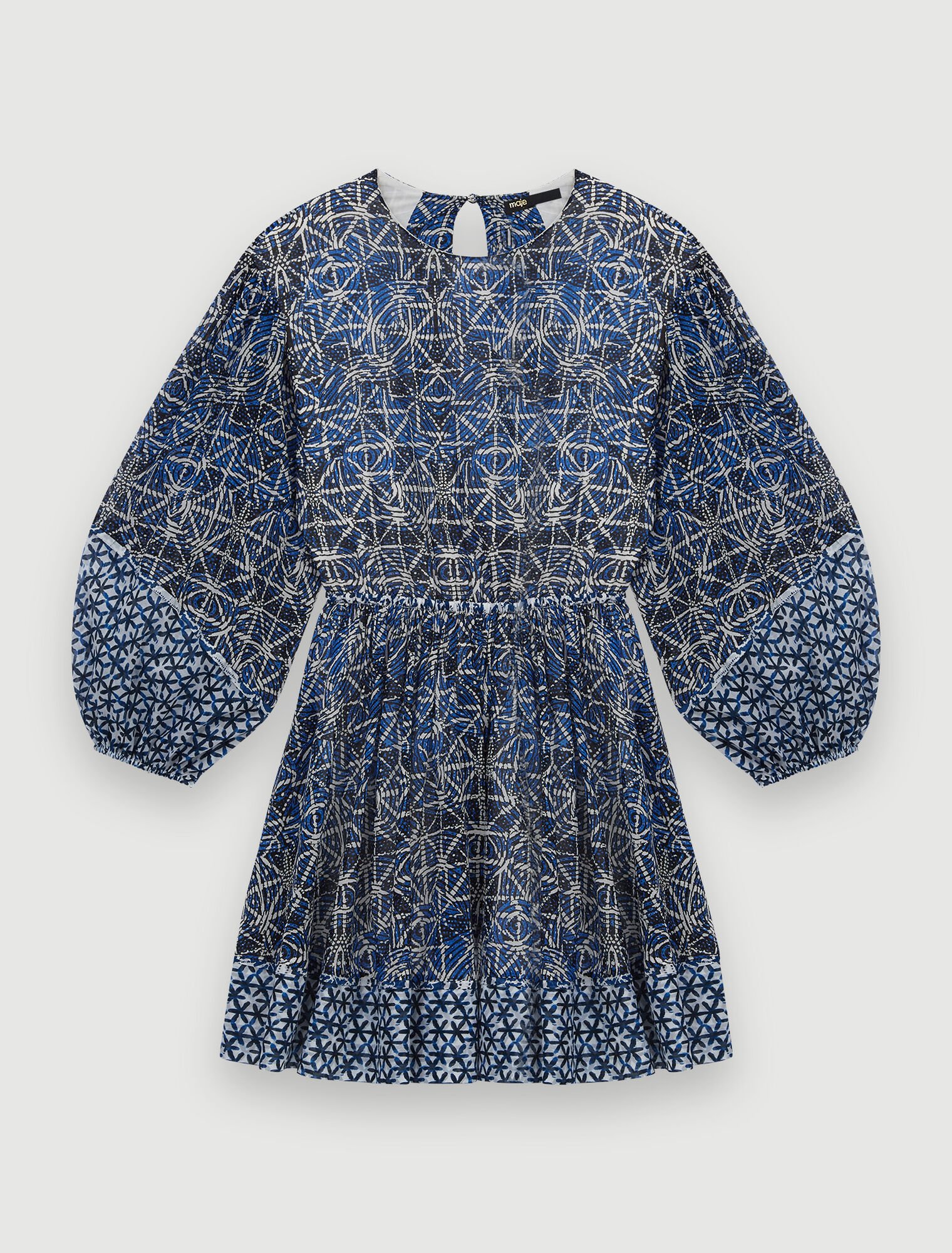 Printed cotton voile dress