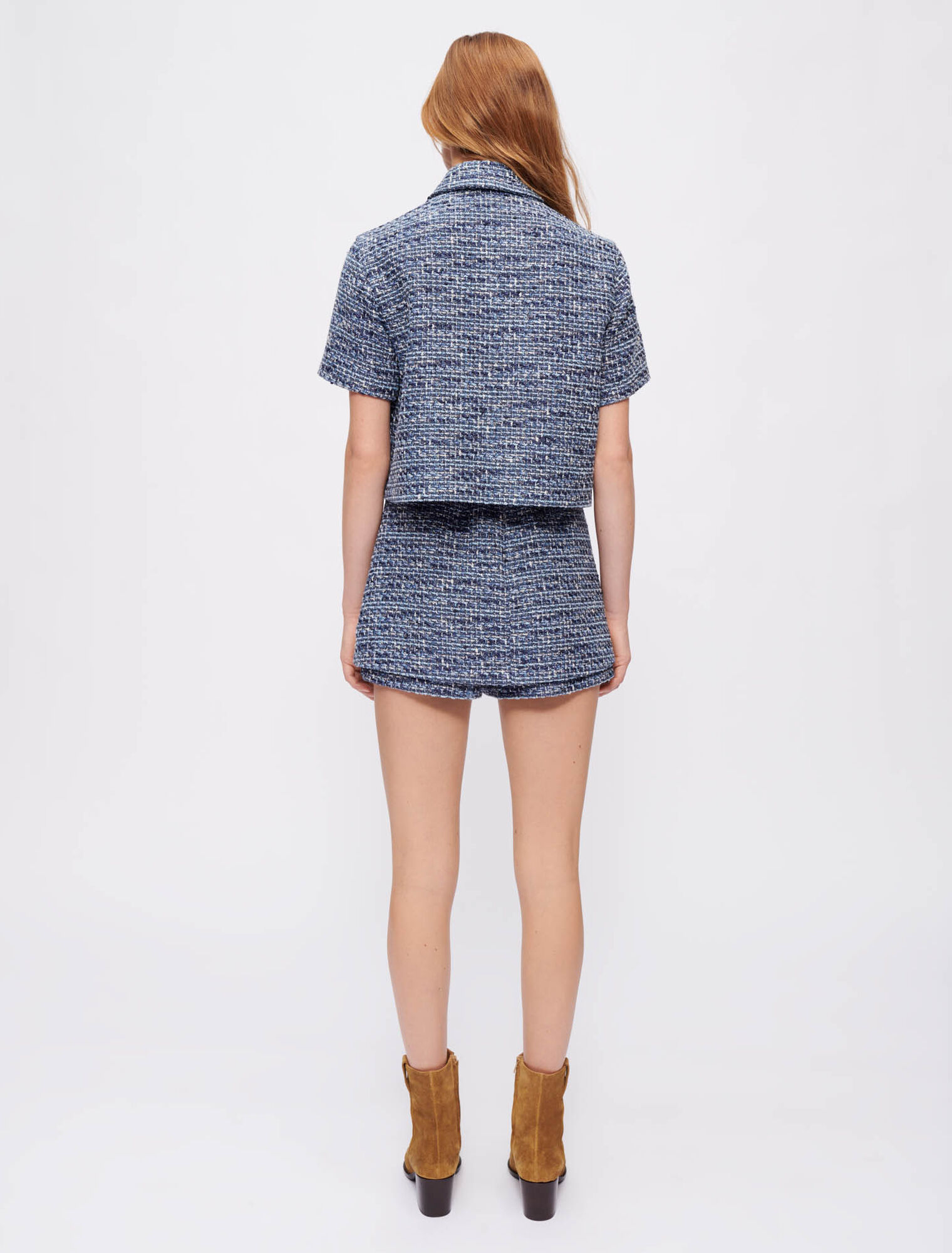 Marl tweed shirt