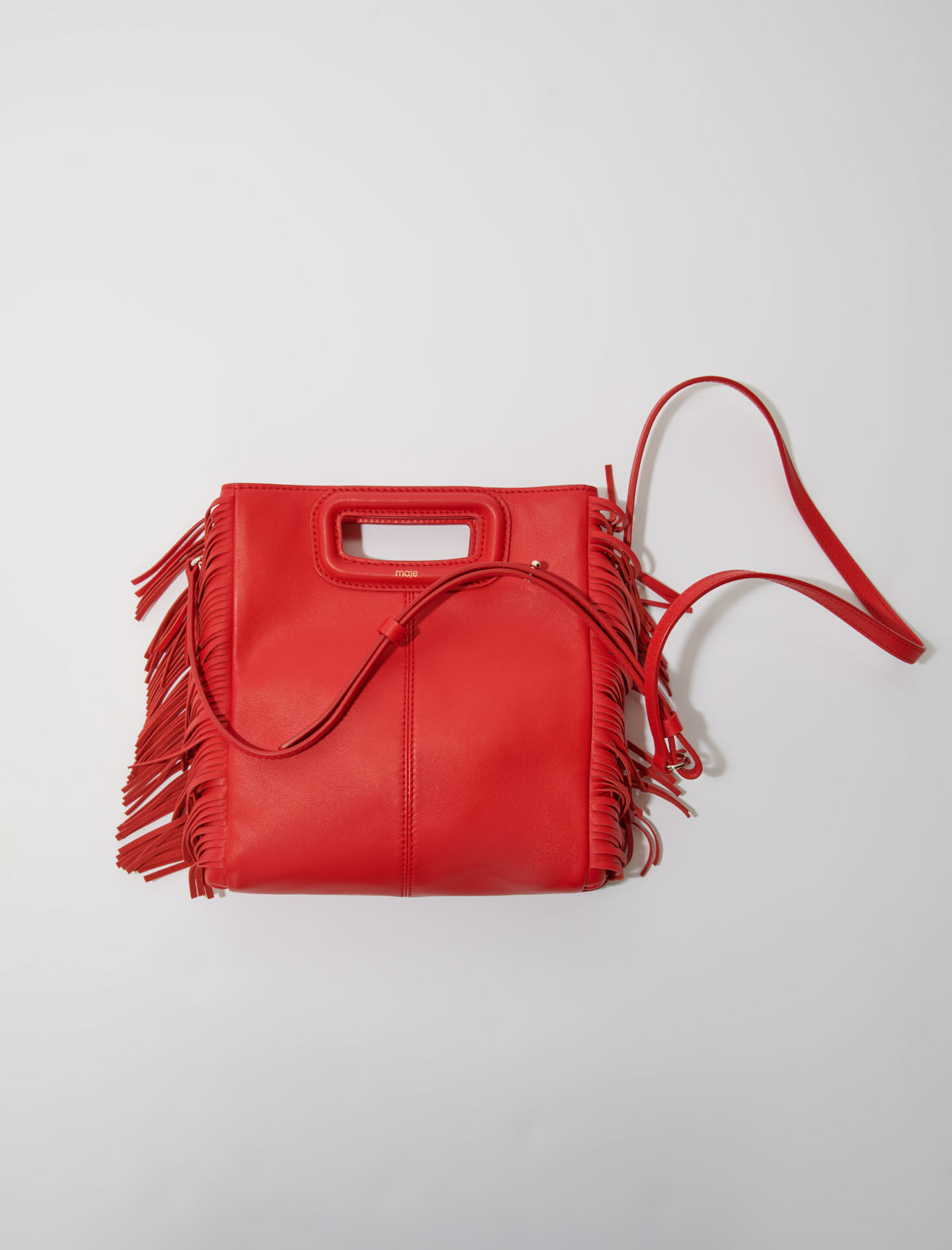 majeページ Wide-leg rhinestone jeans White For Women | Maje