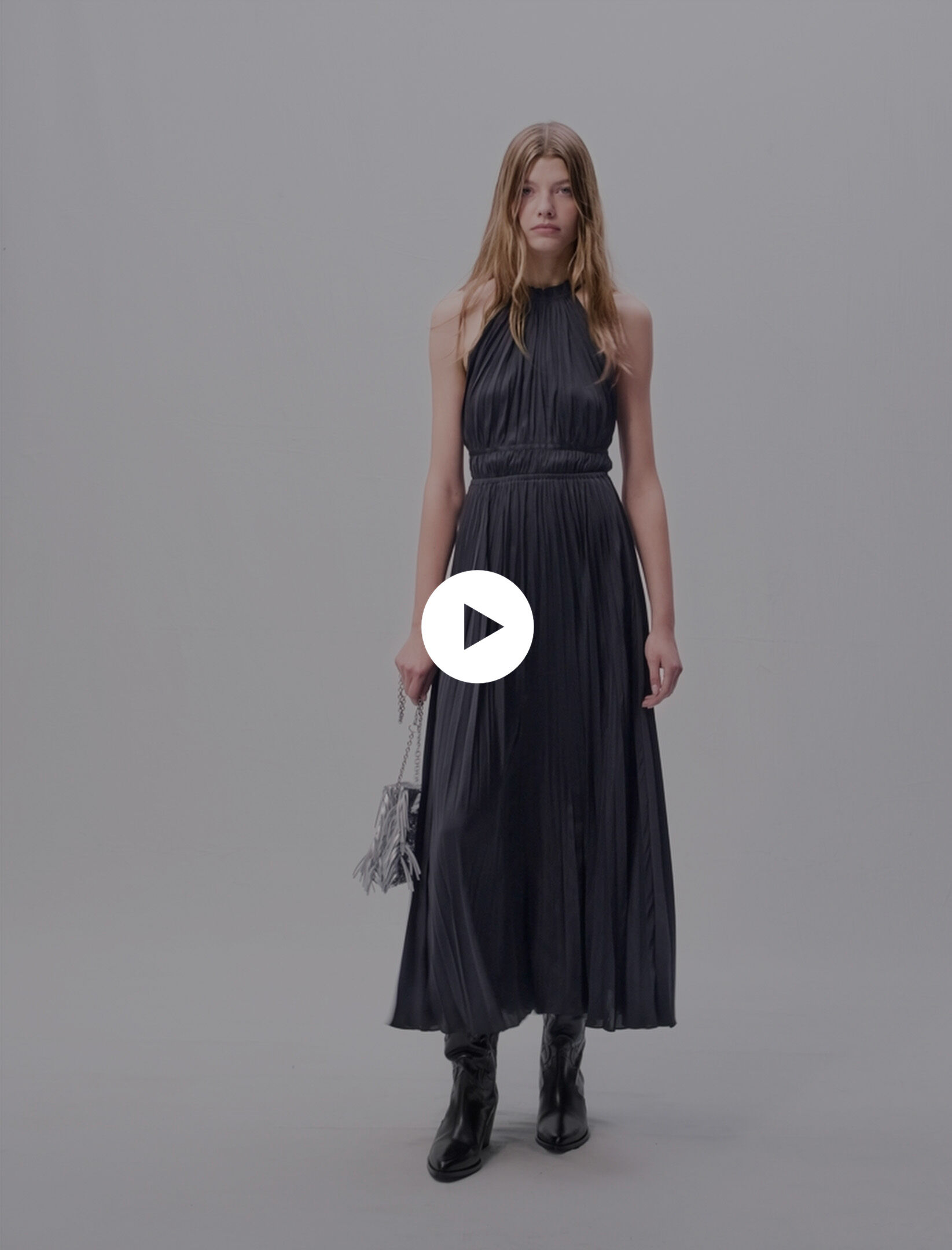 Maje pleated dress on sale