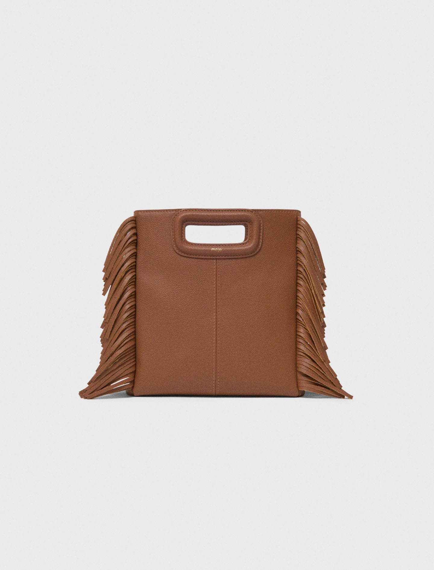 Grained leather M bag 8