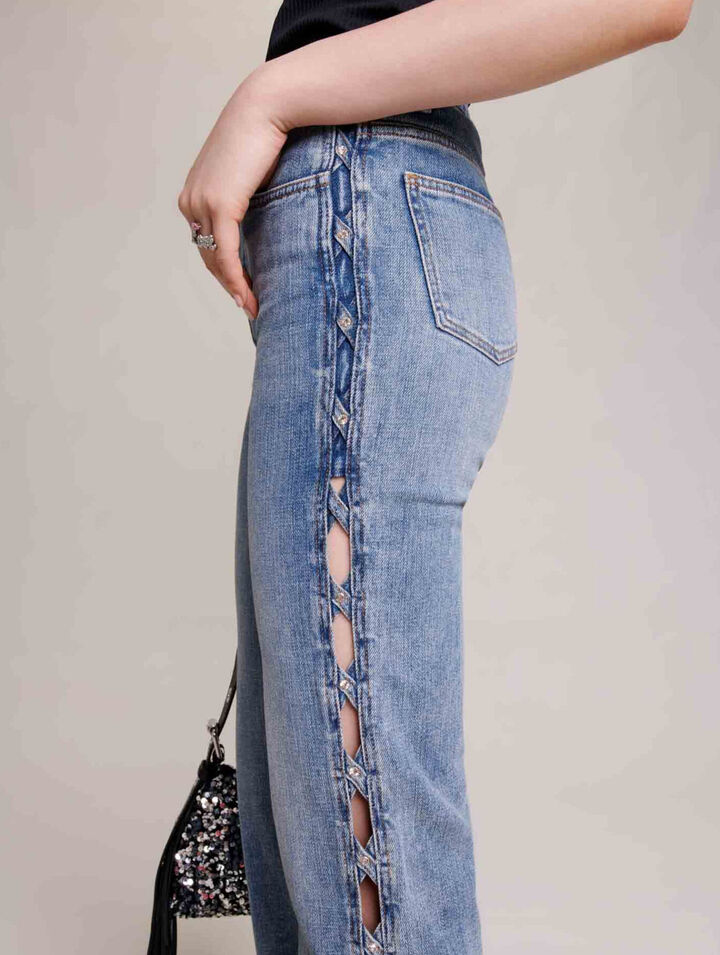 Straight-leg jeans