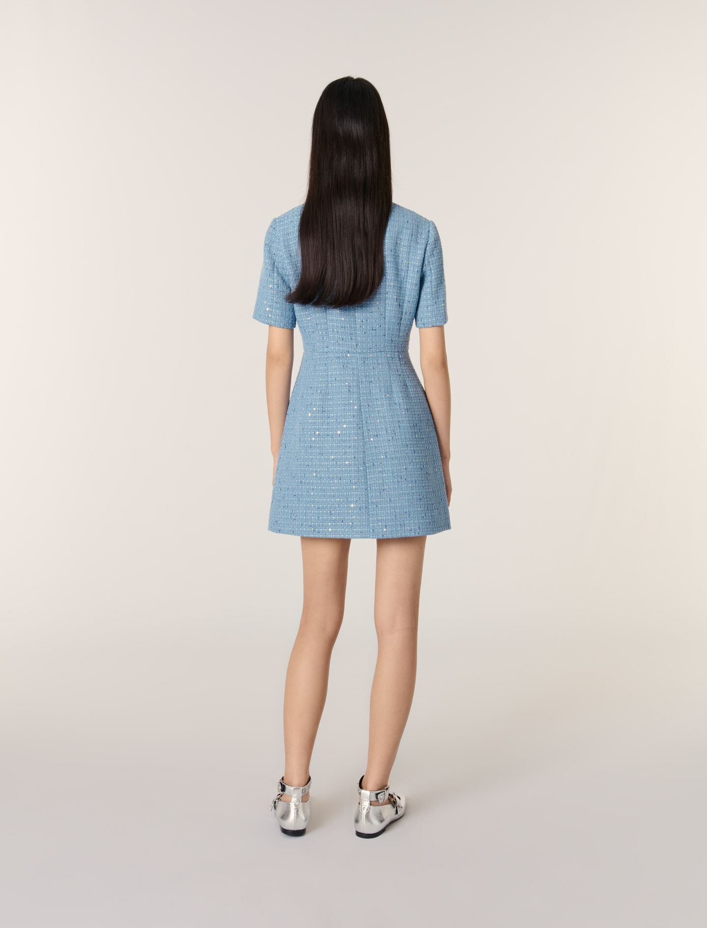 買得 tweed Sequin short Maje | dresses Short - dress ワンピース
