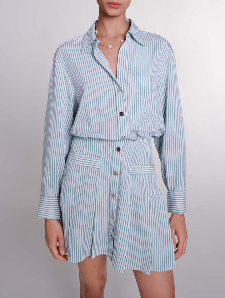 Striped shirt dress