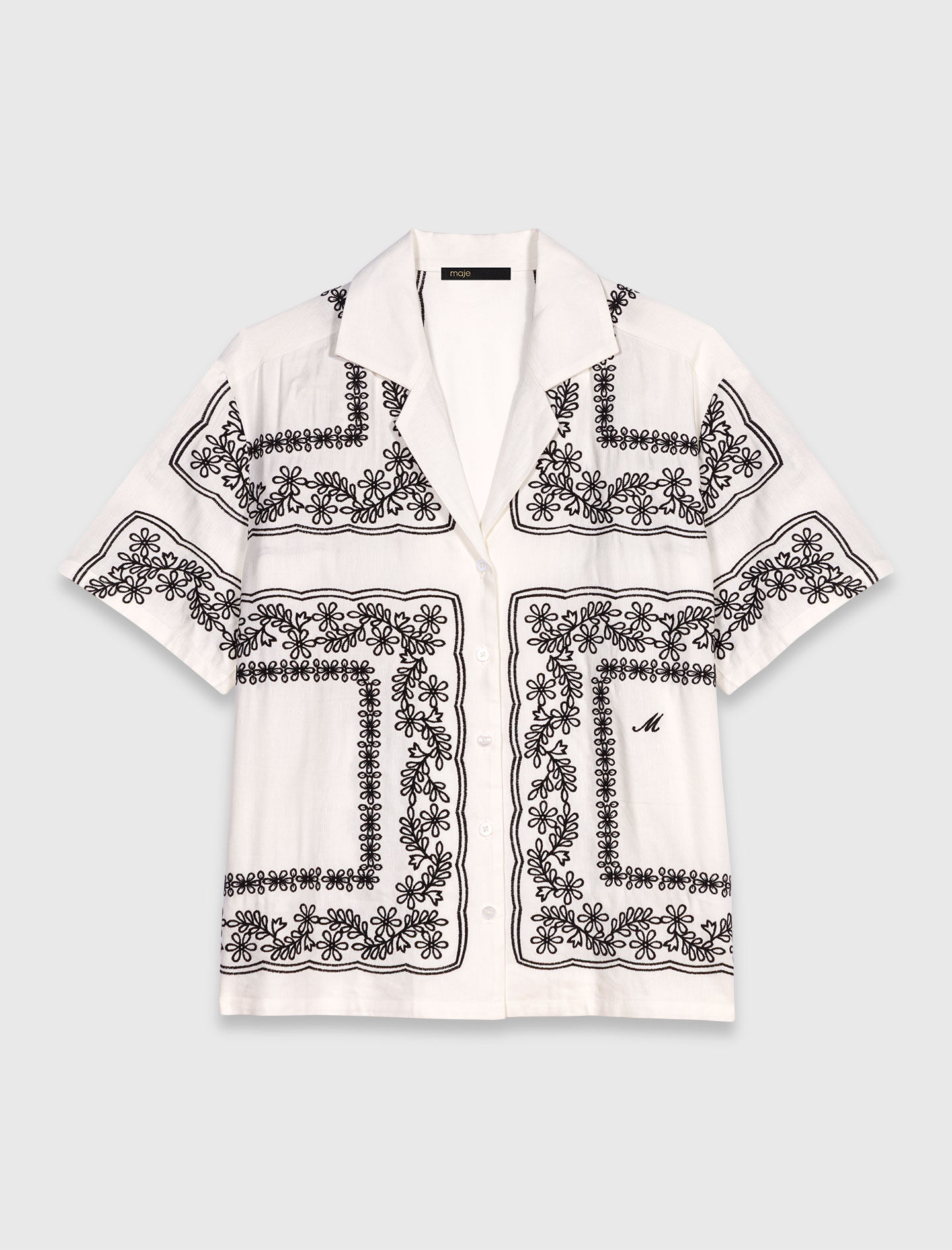 トップス Eaphi EMBROIDERY SHORT SLEEVE SHIRTS EMBROIDERY SHORT SLEEVE SHIRTS