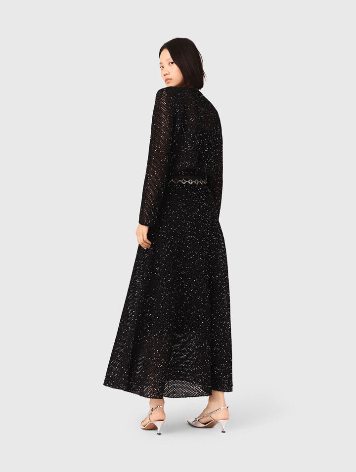 Rhinestone knit cardigan