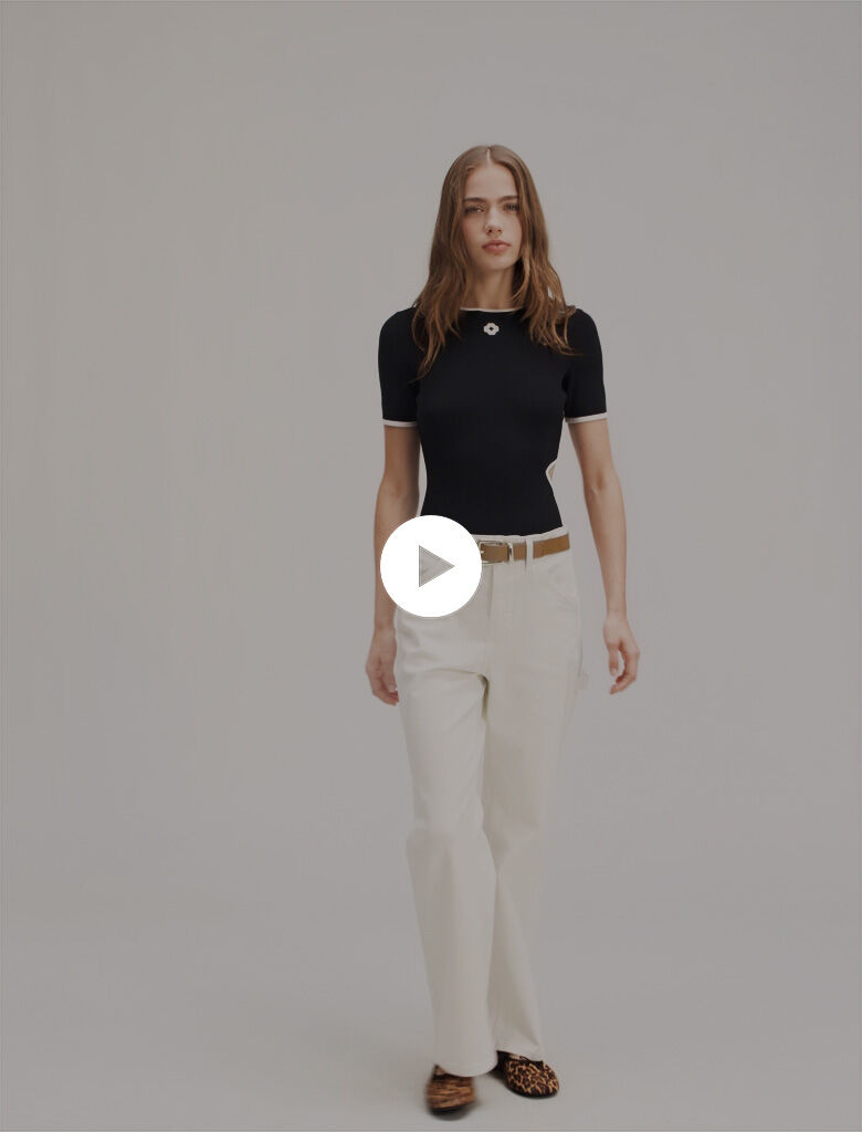 Openwork knit bodysuit - Tops & Shirts | Maje